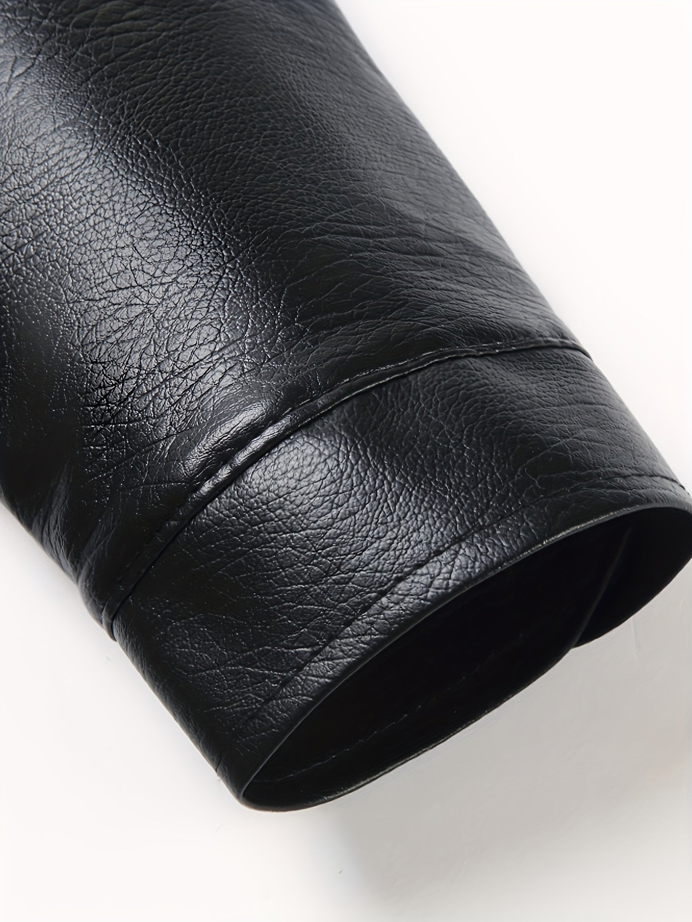 Erkaklar uchun tasodifiy fermuarlı jeket, mo'ynali yaka, uzun yenglar, polyester astar, fermuar yopilishi, oddiy moslik, bir xil rang, yaka, cho'zilmaydigan mato.