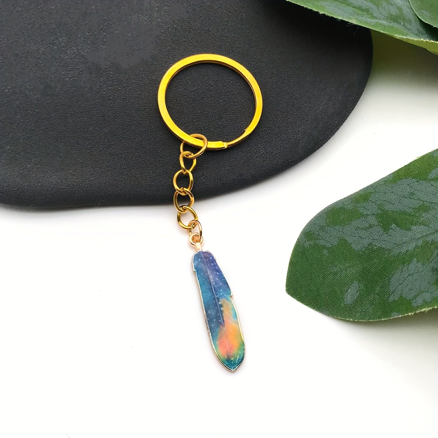 Set of 18 Vibrant Enamel Feather Charms for Jewelry Making and Crafting