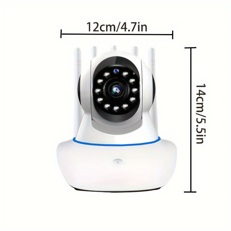1080P HD WiFi Indoor Security Camera with PTZ Night Vision Two-Way Audio Smart Home System