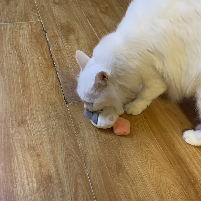 Durable Plush Cartoon Cat Dog and Cat Chew Toy for All Sizes