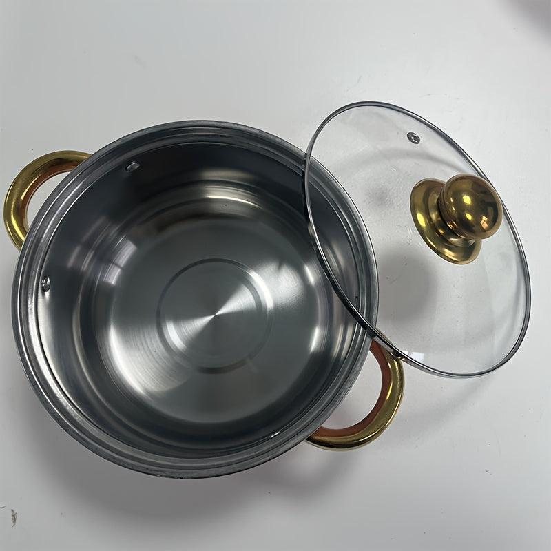 Yurakni qizdiradigan taomlar: Premium zanglamas po'latdan yasalgan supa qozoni qopqoq bilan, induksiya bilan mos va gaz va elektr pechlari uchun yopishqoq emas. Qovurma va jo'xori uchun mukammal - Rojdestvo va Thanksgiving sovg'alari uchun ajoyib.