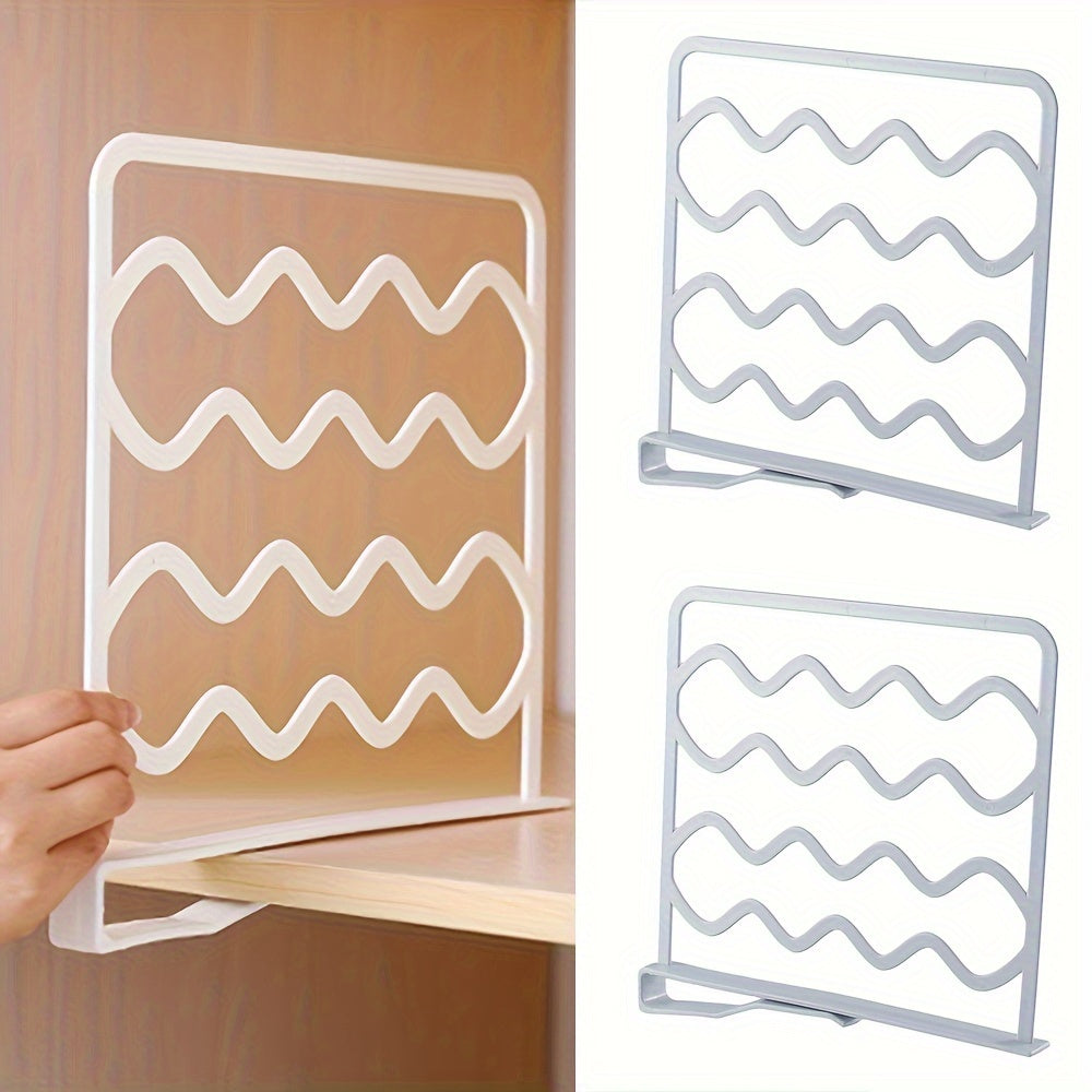 Organizador de armario con estantes, armarios y divisor para almacenamiento de ropa