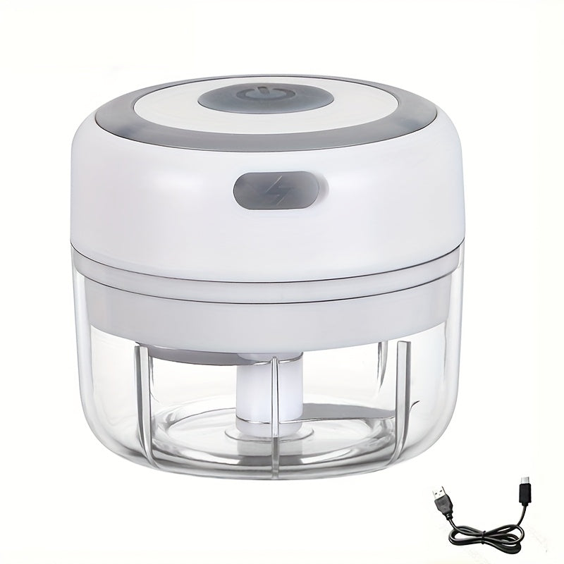 Electric food chopper garlic crusher meat grinder kitchen prep portable camping