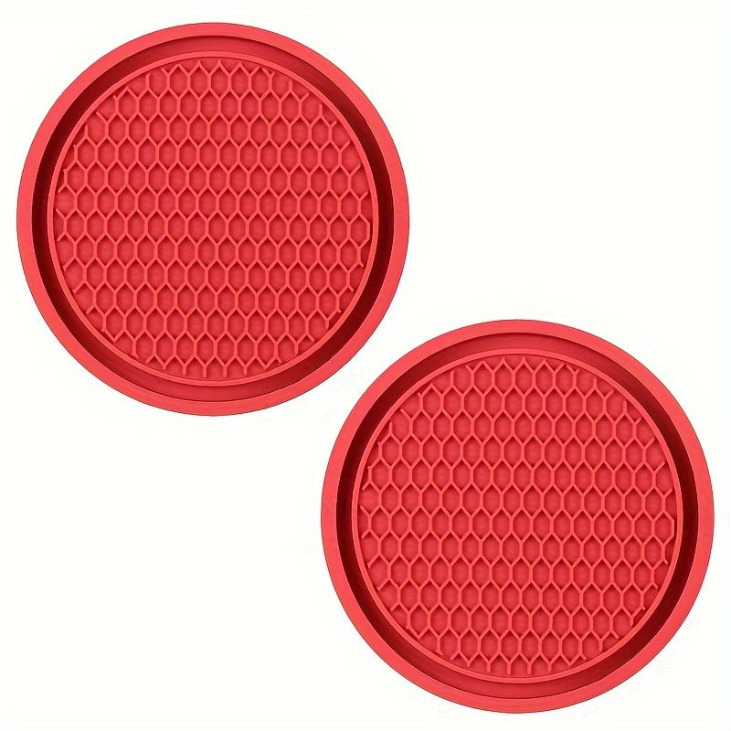 2-to'plam Silikon Avtomobil stakan tutqichlari qoplamalari Bardoshli PVC Turli Ranglar