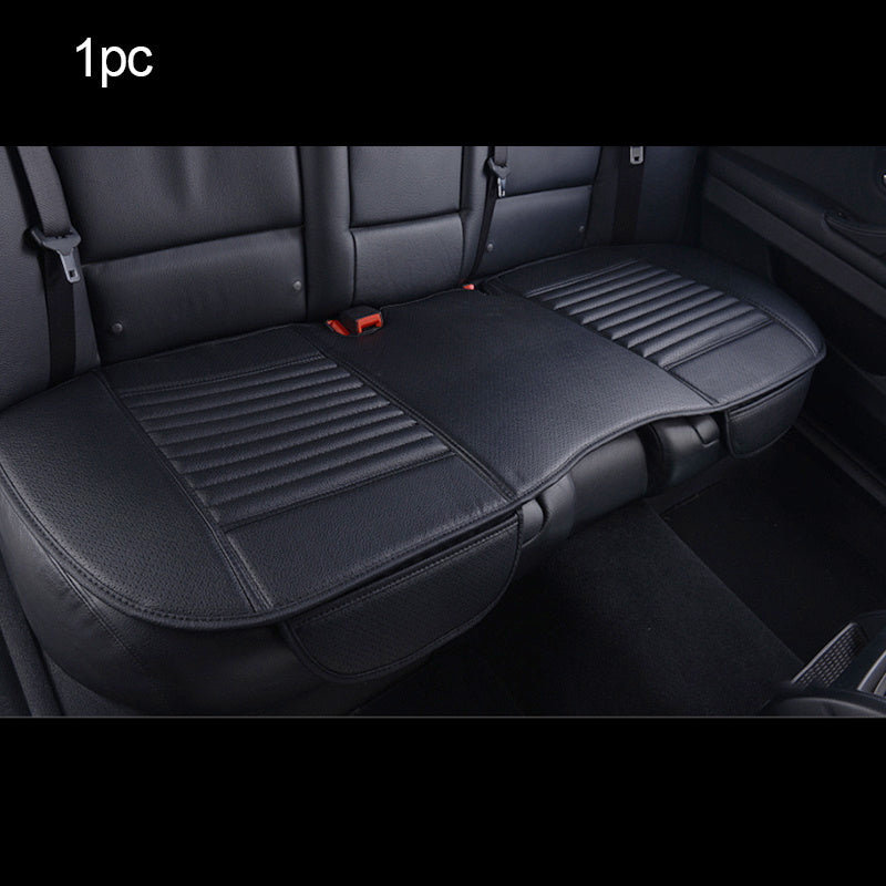 Fundas universales de cuero sintético para asientos de coche, protectores de cojín delanteros y traseros