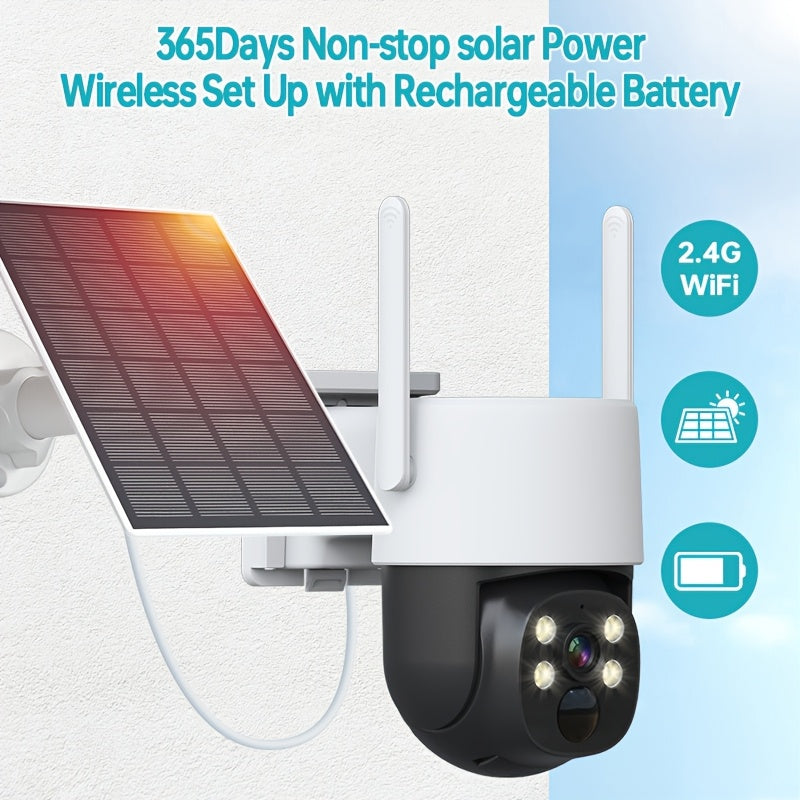 Uy xavfsizlik kamerası 360° inson aniqlash kechqurun ko'rish WiFi bulut SD saqlash