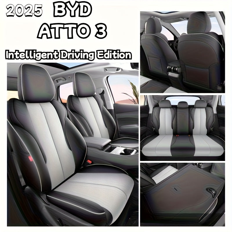Luxury Leather Seat Covers for Cars, Trucks, SUVs Breathable and Durable