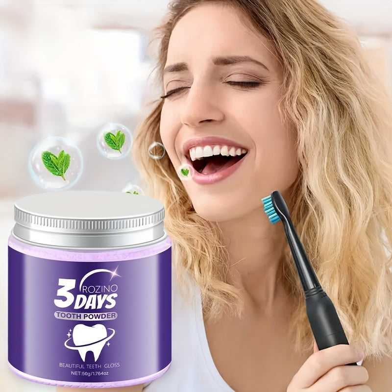 Purple Tooth Powder Set for Brightening Bad Breath and Gum Protection