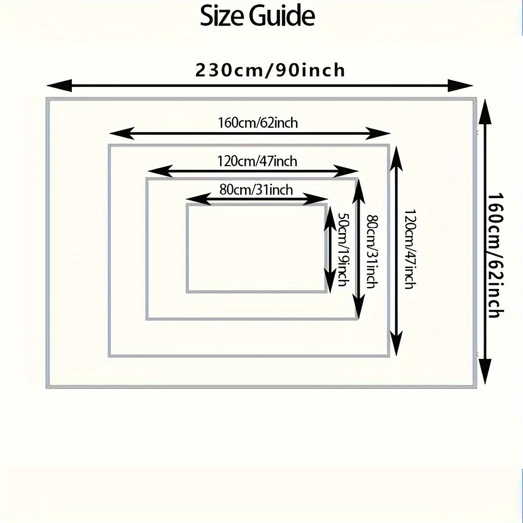 3D Spider Web Pattern Area Rug Non-Slip Stain-Resistant Machine Washable for Living Room Bedroom