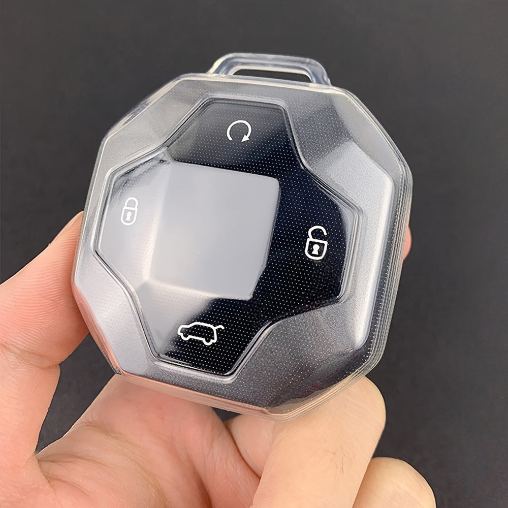 Car Key Cover TPU Protector for 4 Buttons Drop Protection fits T2 Traveler