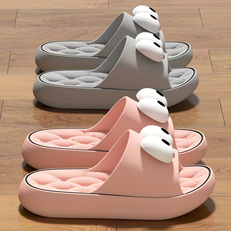 Women's Cartoon Flip-Flops for Summer Outdoor Beach Bathroom Slippers