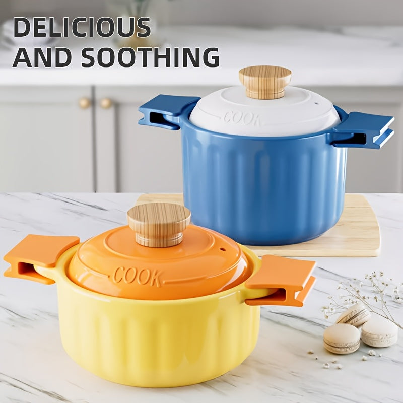 Keramika Sho'rva Qozoni: Issiqlikka chidamli, yopishqoq bo'lmagan, sho'rva va uzum uchun xavfsiz. Uy oshxonasida foydalanish uchun ideal, induksion pechlar uchun mos emas.