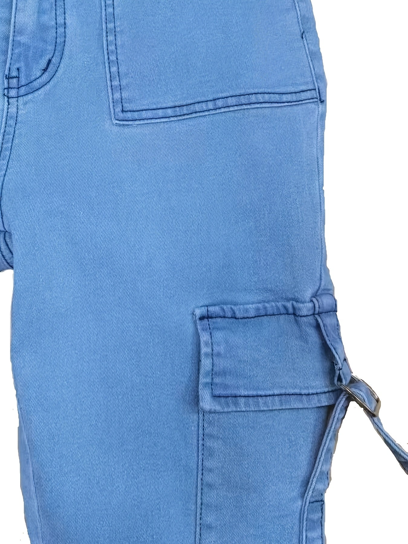 Jeans vaqueros ajustados de talla grande para mujer con alto estiramiento y piernas cortas