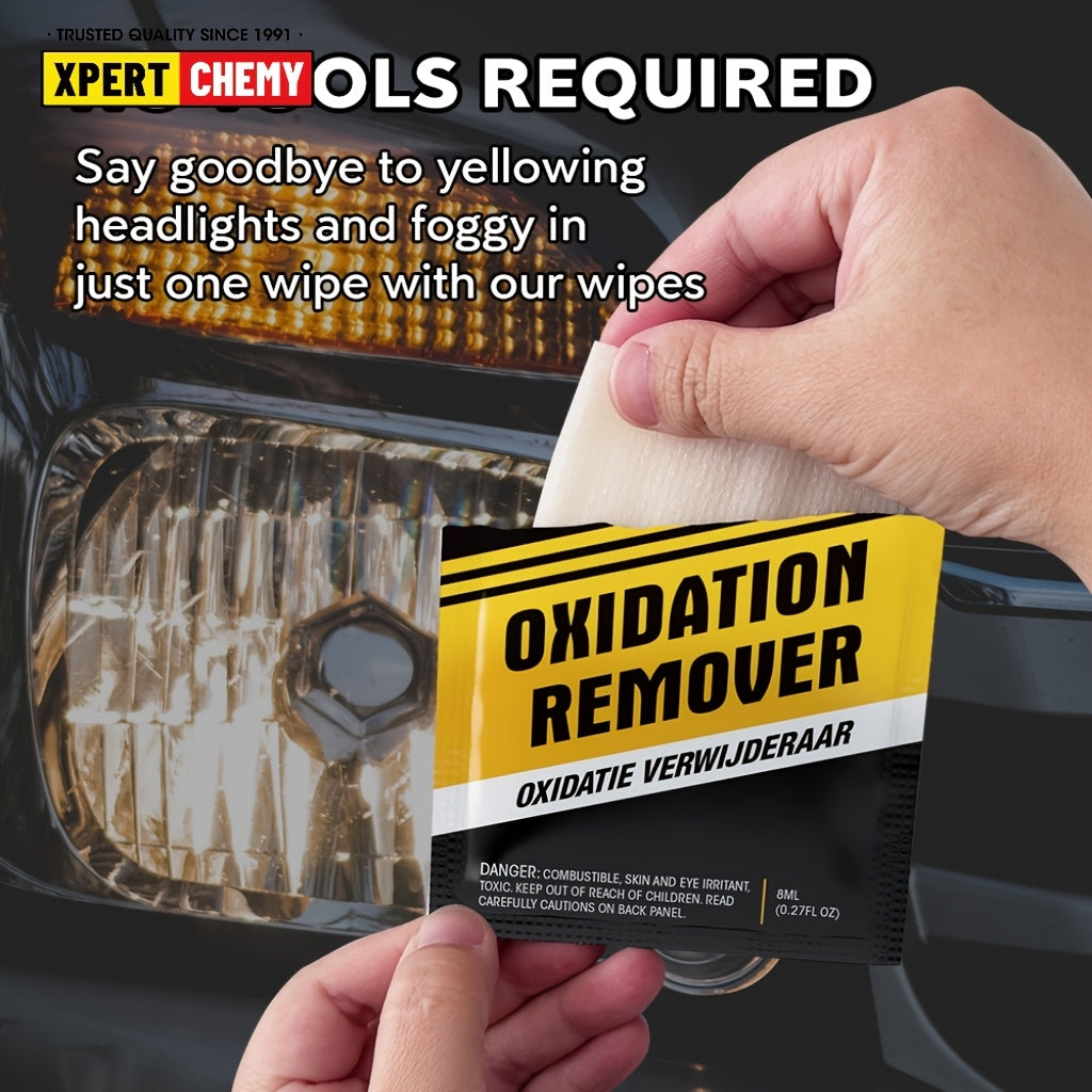Headlight Restoration Kit - 2-Step UV Clear Coat for Sun Damage