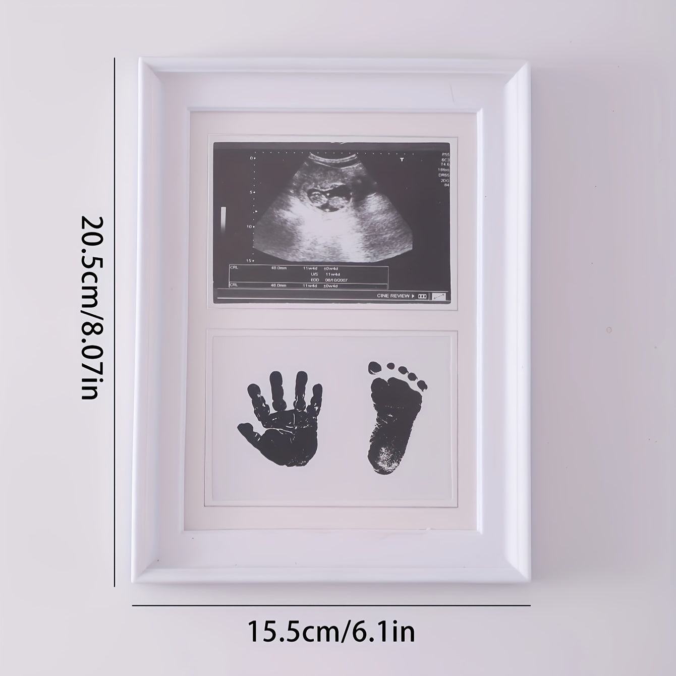 Baby Photo Frame for Newborns Wooden Tabletop Display Gift for Mother's Day Christmas Thanksgiving