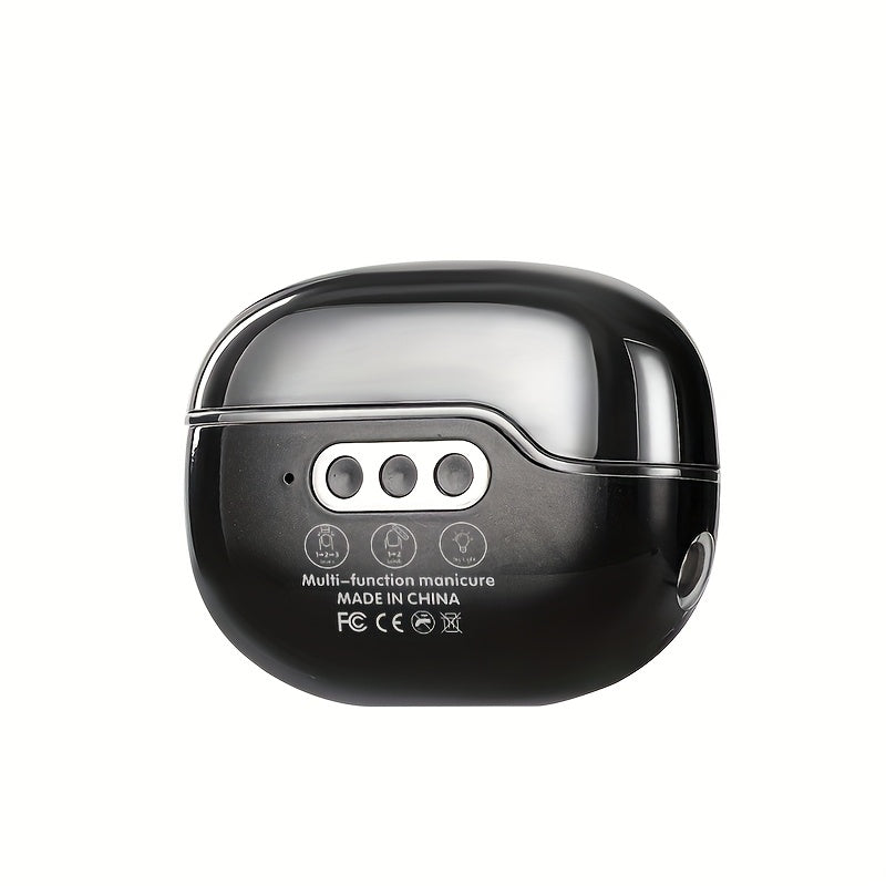 Electric Nail Clipper with LED Lamp and Grinder Rechargeable USB Powered