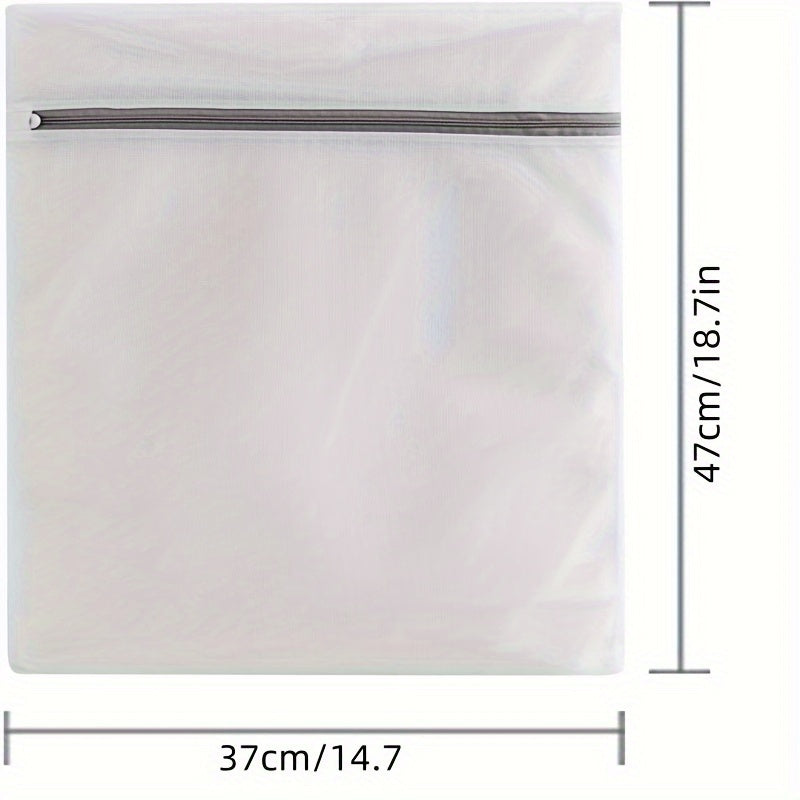 Juego de 3 bolsas grandes para lavar ropa delicada en malla