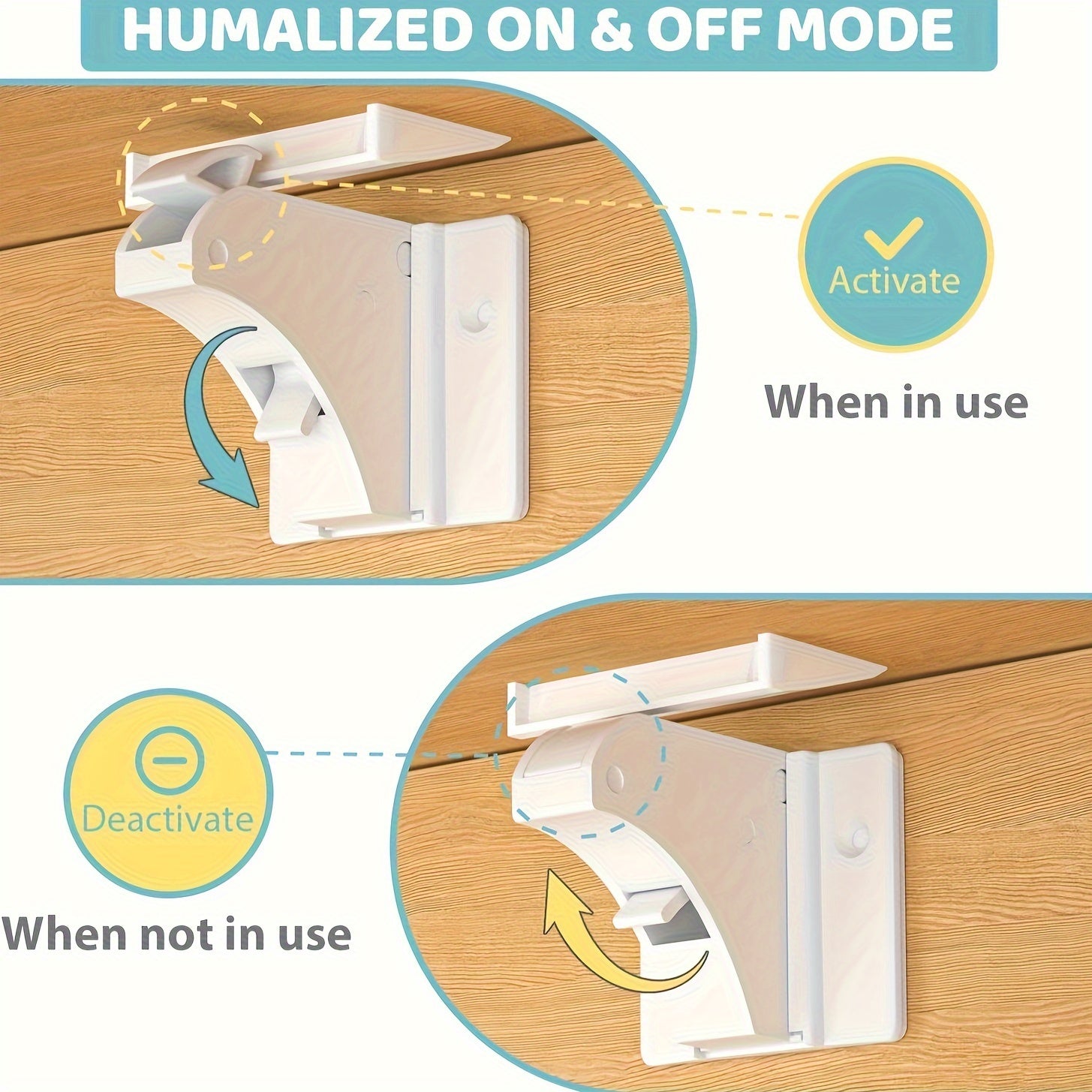 Set of 12 Child Safety Magnetic Cabinet Locks with Keys No Drilling Childproof Drawers and Cupboards