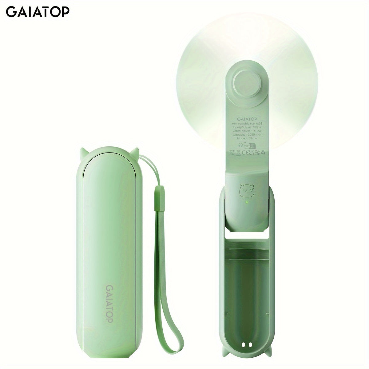 Portable USB Rechargeable Handheld Fan for Women Travel Outdoor Use
