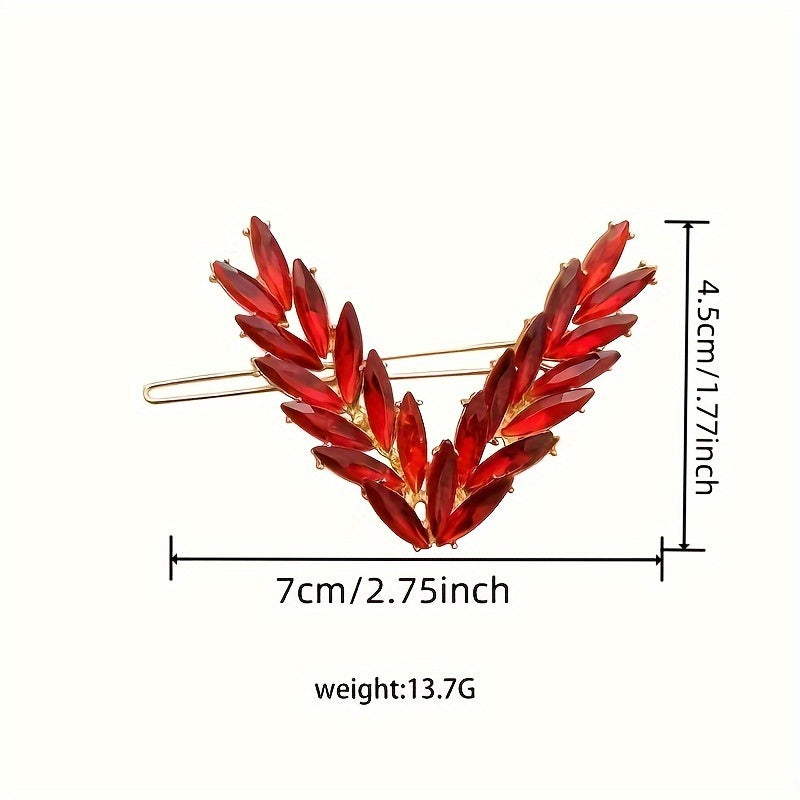 Ayollar uchun shaffof V-shaklidagi soch klipi, Koreya moda soch aksessuarlari, kechki sovgʻa
