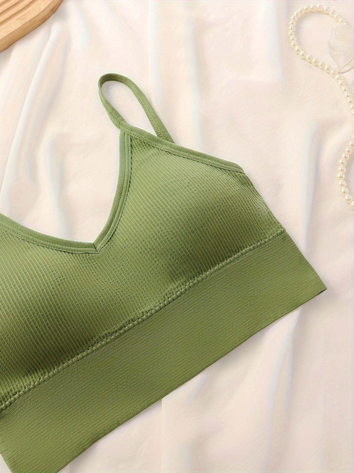 5-dona uzluksiz ribbed kamzali va ichki kiyim to'plami ayollar uchun