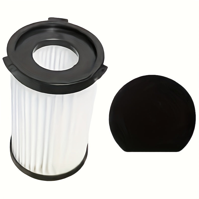 HEPA Filter Replacement for Vacuum Cleaners Black Plastic Frame White Pleated Cartridge Cylindrical Terylene Air Purifier