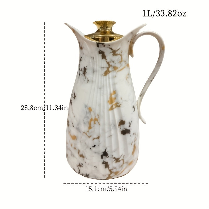 Unisex Borosilicate Glass Coffee Pot Vacuum Insulated 33.83oz Hot Cold