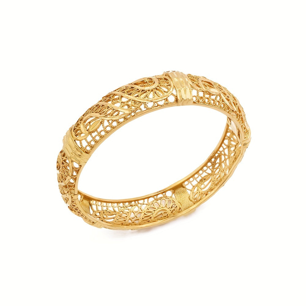 Gold Dubai Bracelet Elegant Middle Eastern Wedding Jewelry for Brides