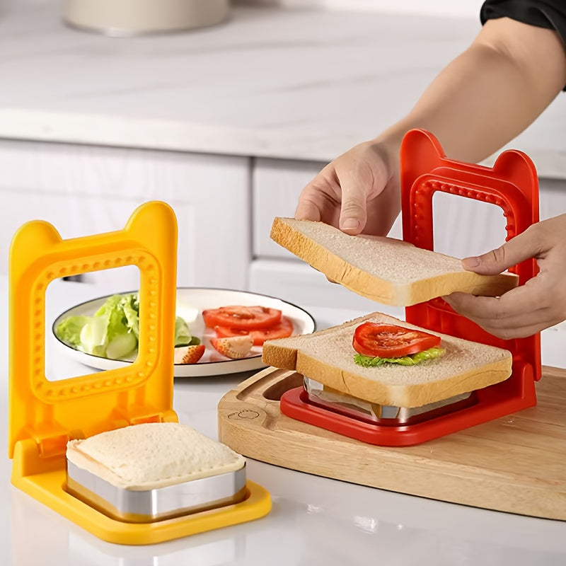 Stainless Steel Sandwich Cutter Kitchen Tool for Baking Bread Toast