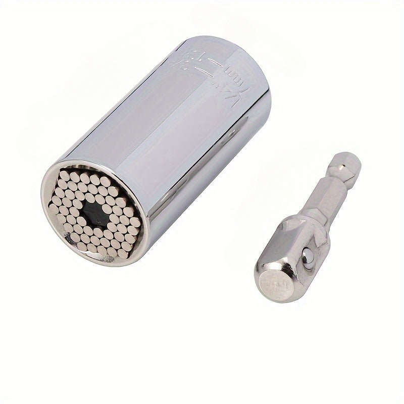 2 Pcs Stainless Steel Ratchet Socket Wrench Set for Automotive and Mechanical Work