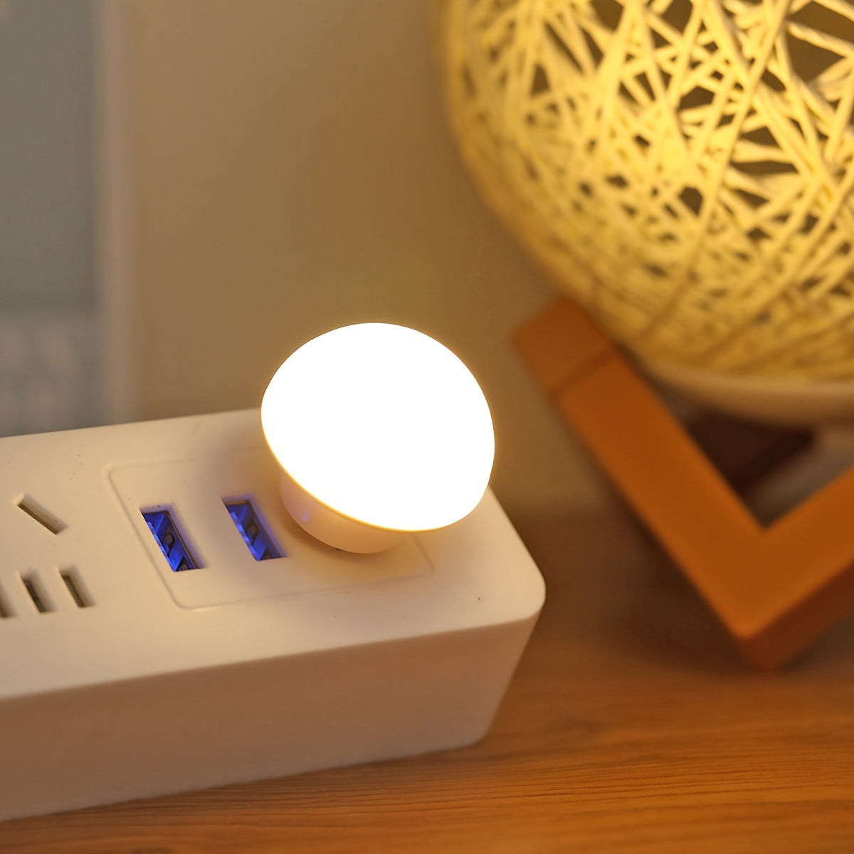 Portable LED Desk Lamp with Adjustable Brightness and Compact Design