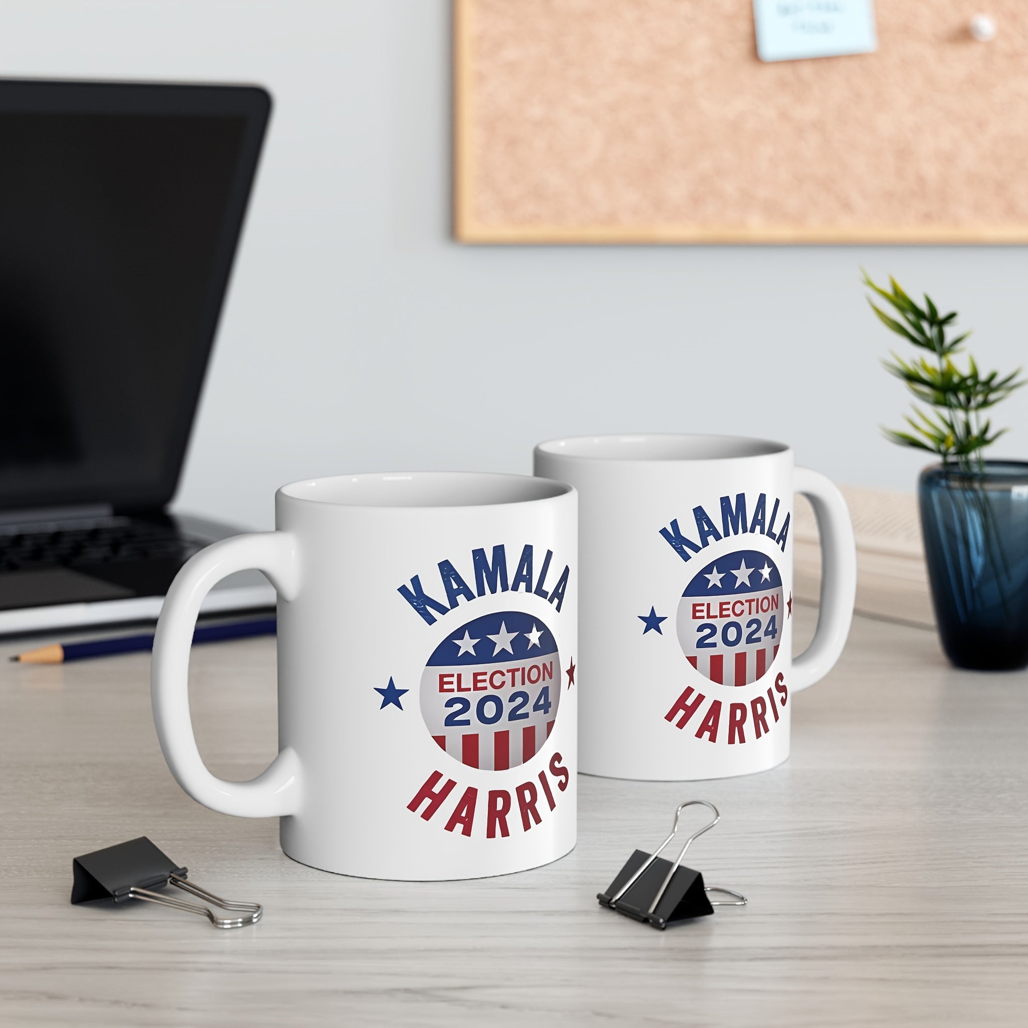 2024 Election Kamala Harris Ceramic Coffee Mug Supporter Keepsake Patriotic Collectible