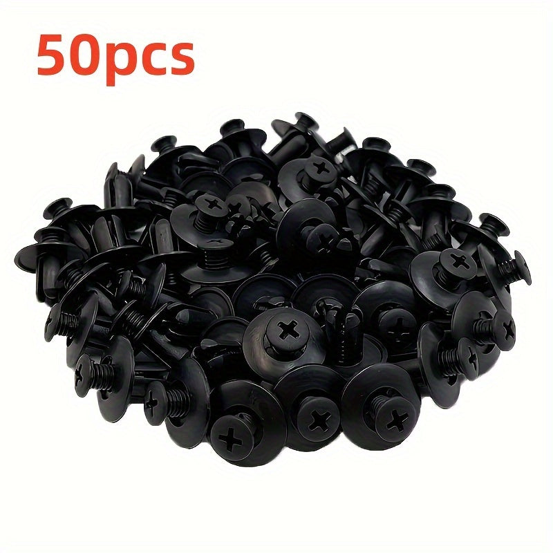 50 Pack Plastic Automotive Retainer Clips for Car Interior and Trunk Fasteners