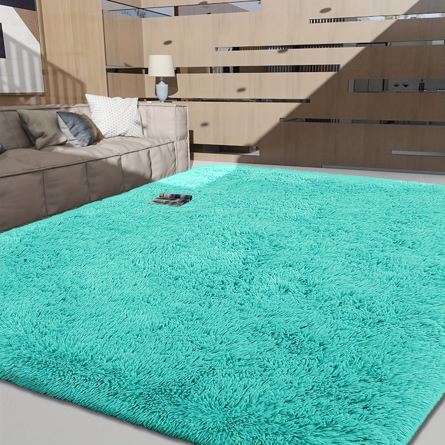 Yumshoq gradient rangli shaggy maydon, polyester maydon yashash xonasi, yotoqxona, divan, yotoq yonida, bay window uchun, mashinada yuvish mumkin, turli o'lchamlarda mavjud