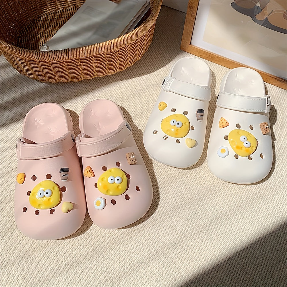 Women's Cartoon Diy Clogs Lightweight Non-slip Summer Garden Shoes