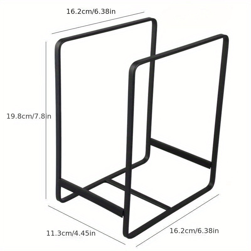 Large Plate Storage Rack for Kitchen Drawer and Cabinet, Rustproof Metal