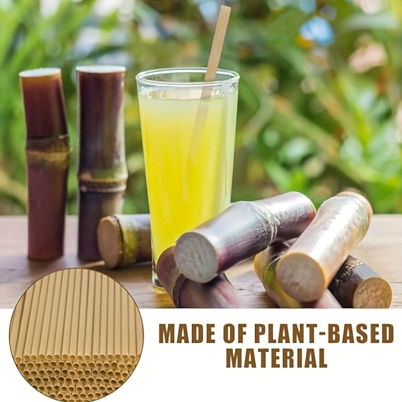 25 Sustainable Sugarcane Drinking Straws for Parties and Celebrations
