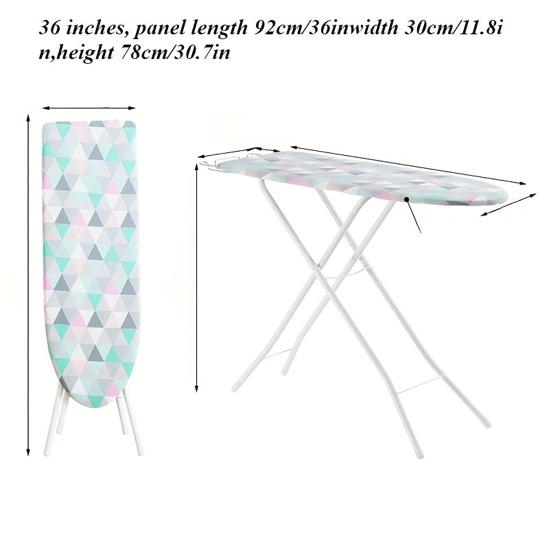 Ironing Board Set with Adjustable Height, Steel Legs, Safety Iron Rest