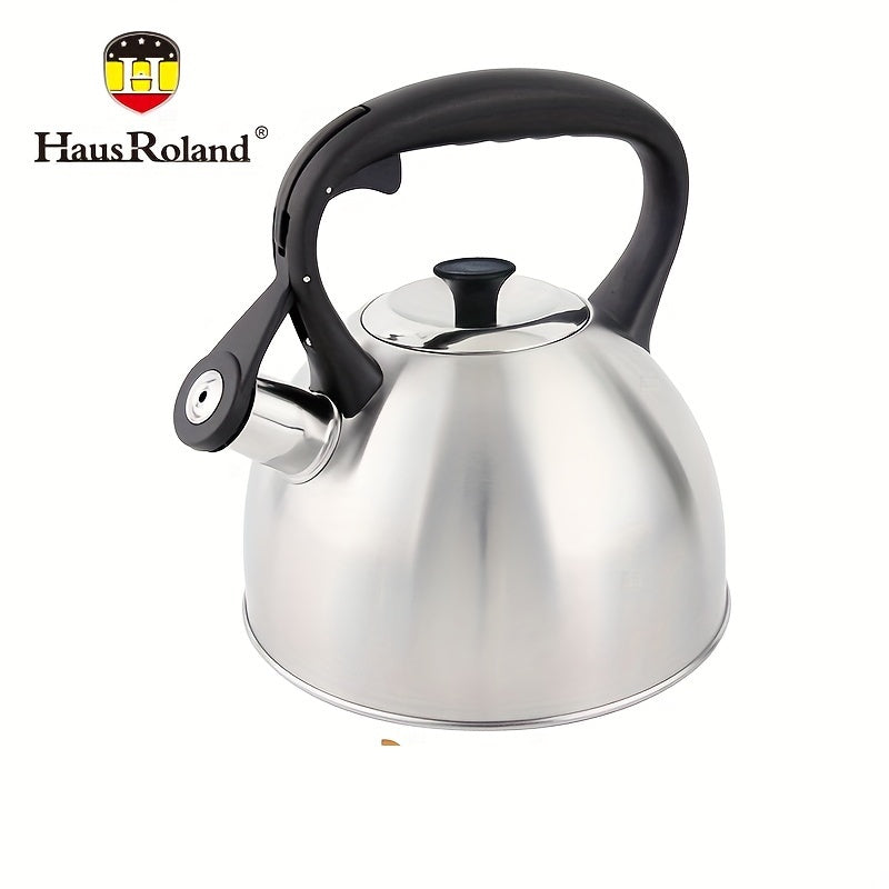 Sand Color 2.5L Stainless Steel Teapot Kettle with Whistle for Gas Stoves