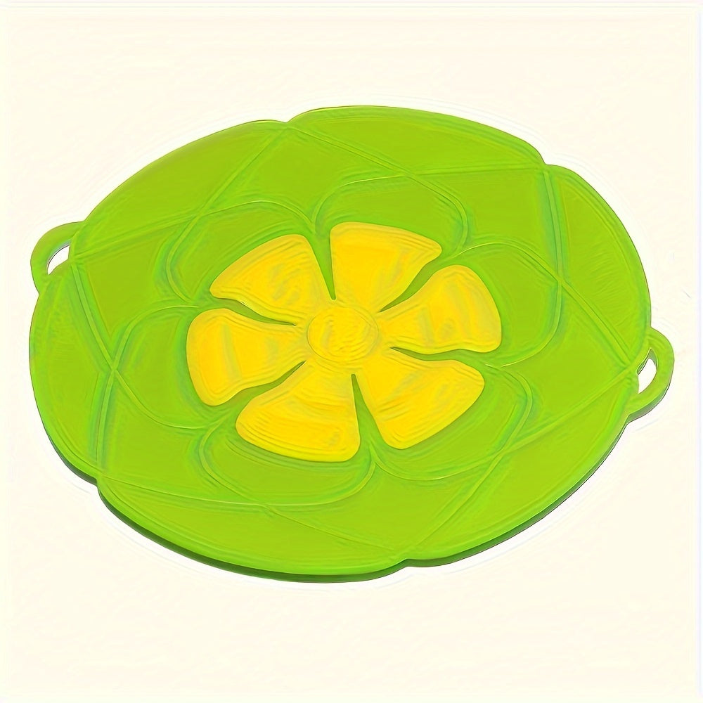 Tapa de silicona para derrames en forma de flor, accesorio de cocina de grado alimenticio para altas temperaturas