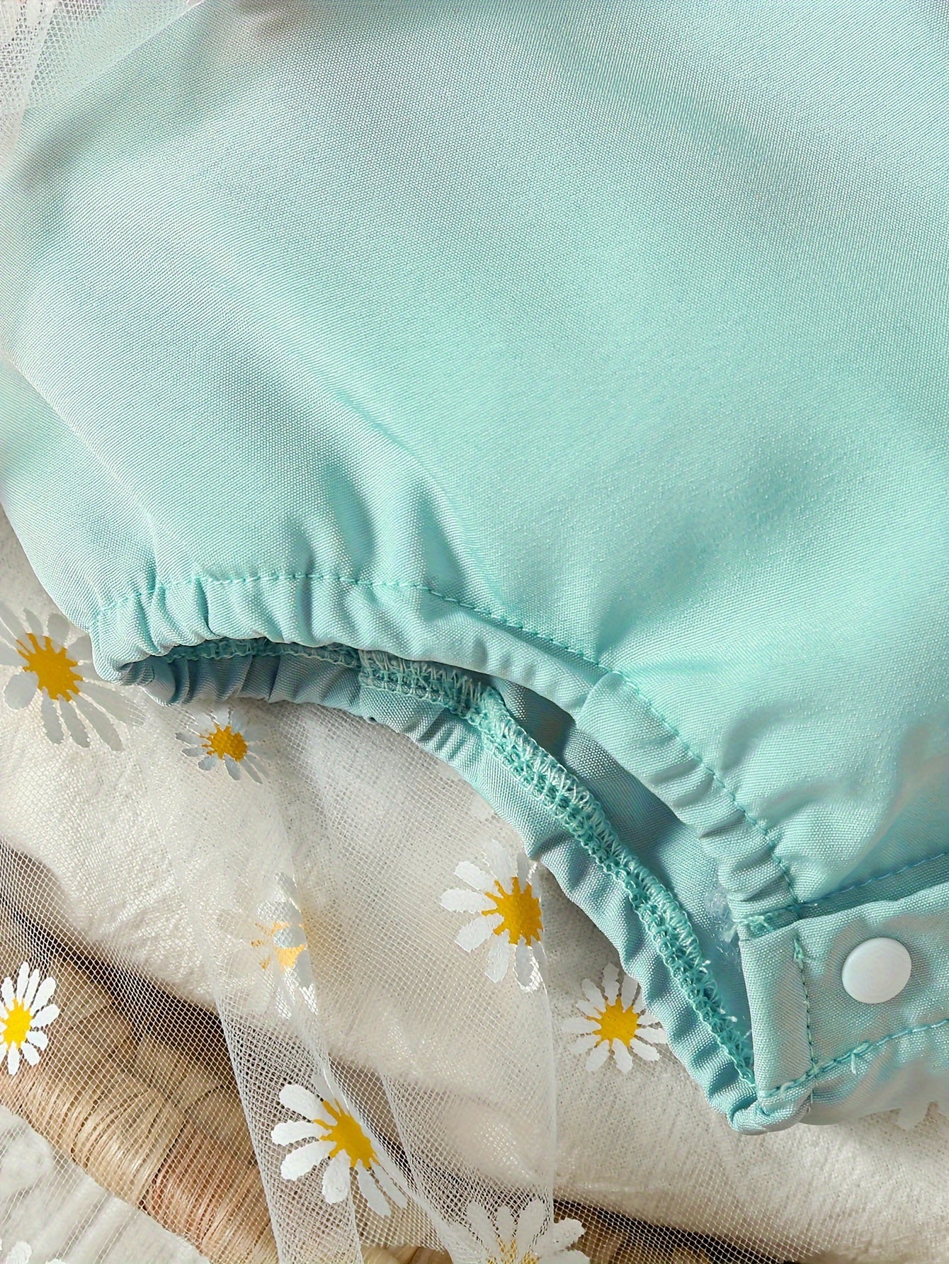 Baby Girls Summer Outfit Daisy Print Bodysuit and Sun Hat Set