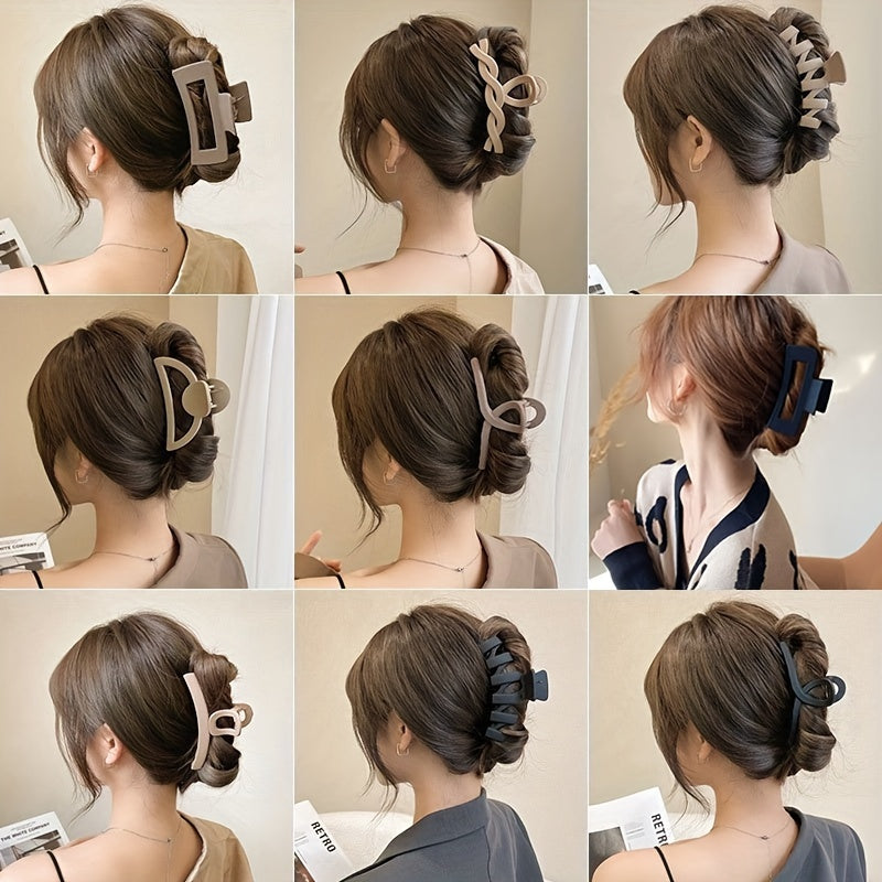 5/8/10 шт. Заколки для волос цвета кофе и молока, заколки в форме цветка, квадрата и полукруга, идеальны для праздничной укладки волос, отличные подарки для девочек