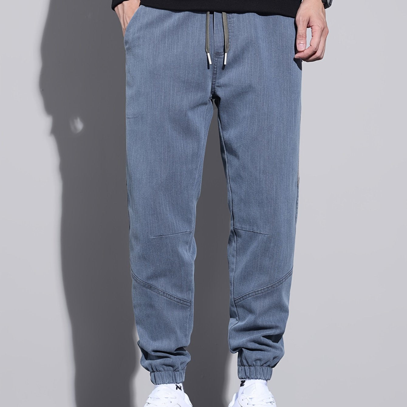 Men's Cotton Joggers with Drawstring for Fall and Winter
