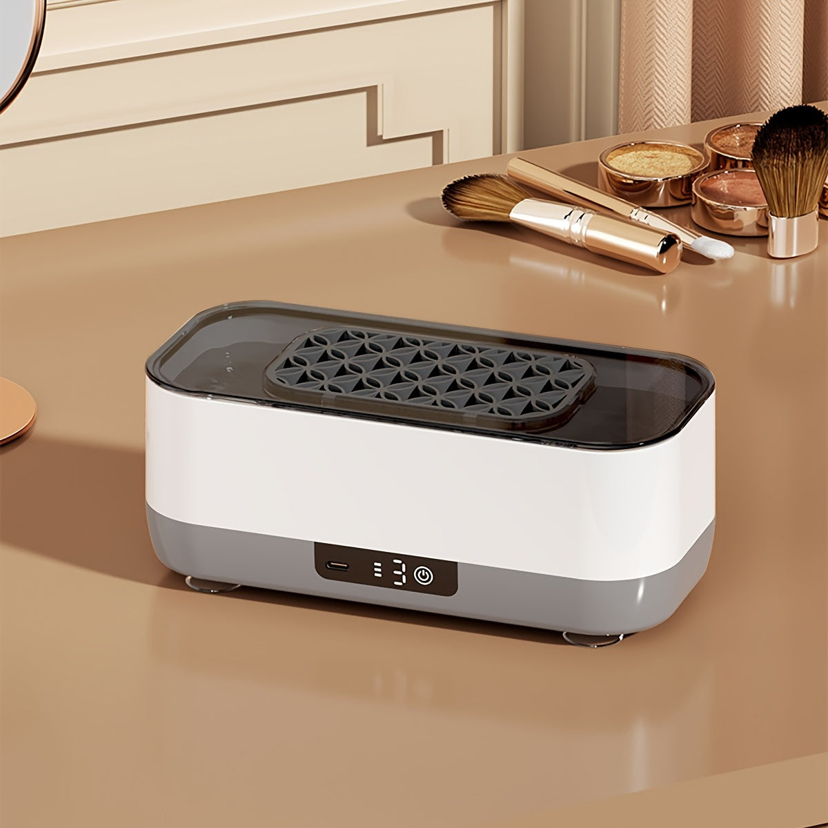 USB Rechargeable UV Glasses Cleaner with 360° Rotating Design and Adjustable Settings