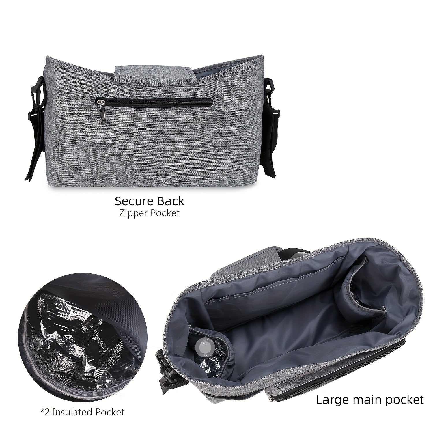 Baby Diaper Bag Mummy Bag for Mother and Baby Outdoor Stroller Storage Organizer