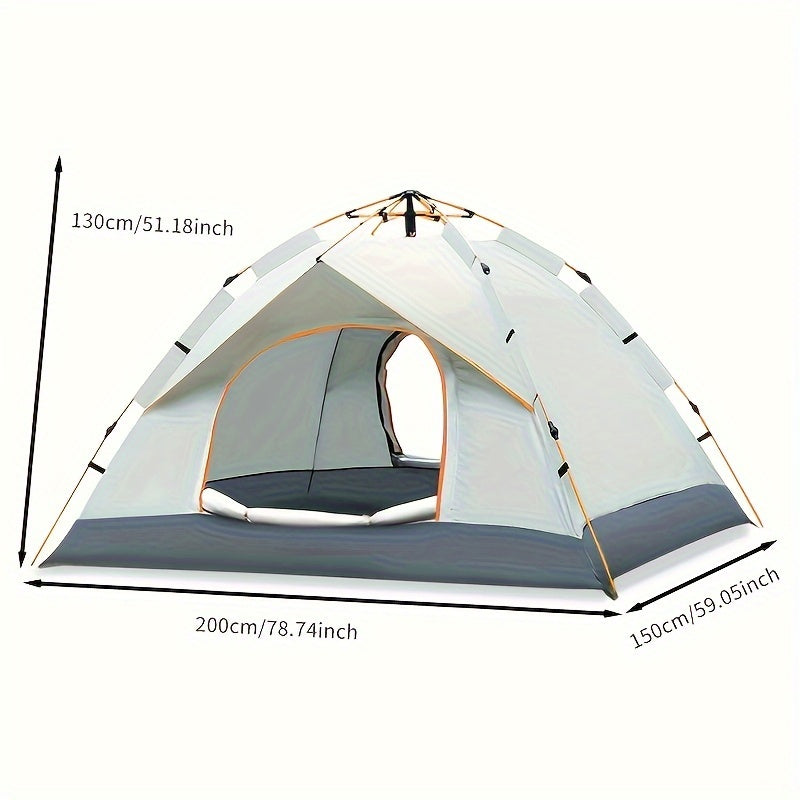 Portable Dome Tent for 2-3 People with Mosquito Netting All-Season Camping Shelter
