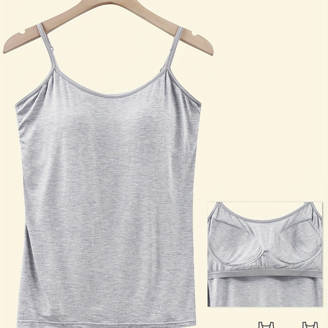 Women's Suspender Vests Cotton Adjustable Sleeveless Top for Women