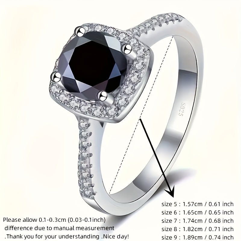 Ayollar uchun Sterling Silver 3 ta bo'lakli Moissanite zargarlik to'plami, uzuk va quloqchinlar bilan