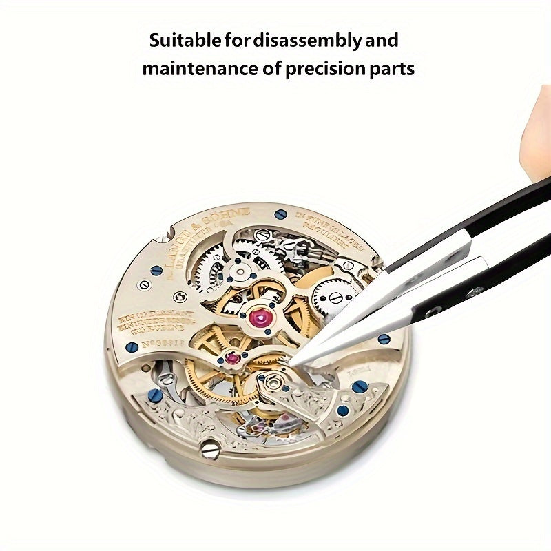 Pinzas de soldadura de cerámica para electrónica, resistentes a altas temperaturas, antiestáticas, aisladas, rectas y curvas