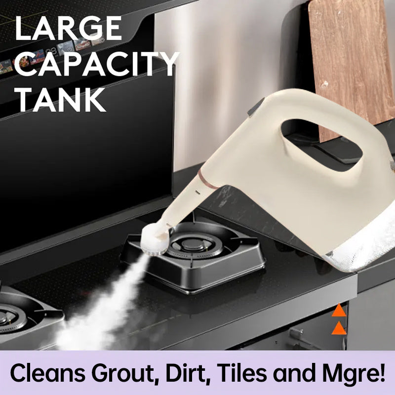 Qo'lga olinadigan bug' tozalagich, aksessuarlar bilan, ifloslik va yog'ni osonlik bilan olib tashlaydi. Yevropa standartidagi ulagich, 450ml hajm, batareya kerak emas.